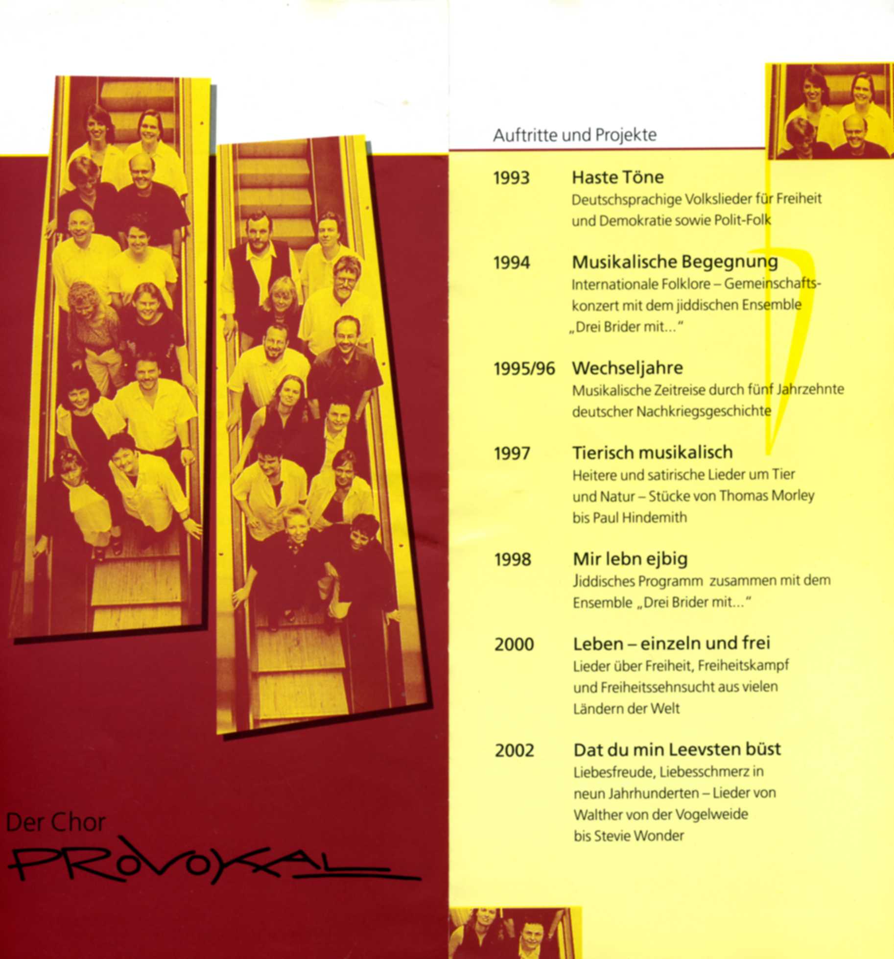 Programmübersicht 1993-2002 ohne 2001